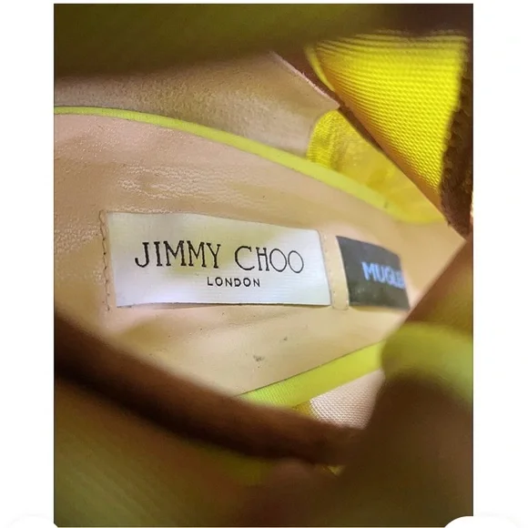 Jimmy Choo Neon Green Heeled Boots - Picture 8 of 12